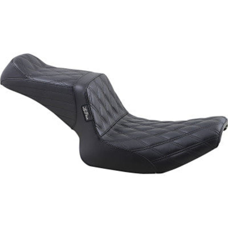 (OPEN BOX) LE PERA 0805-0146 L-588DD Tailwhip Seat - Double Diamond - Black - FXR '82-'94