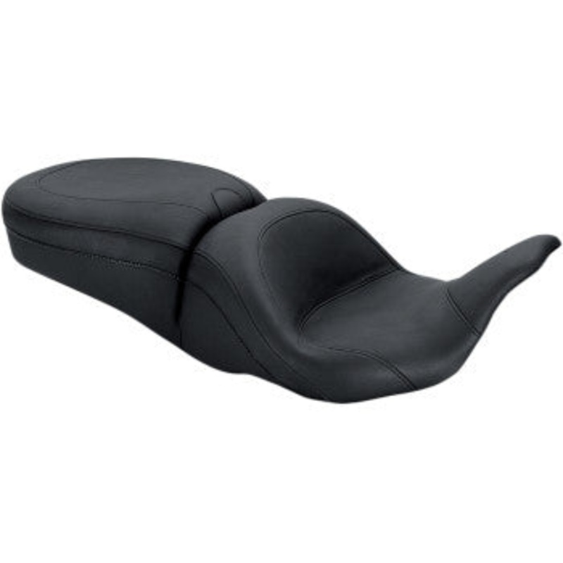 (OPEN BOX) MUSTANG 0802-0886 79700 Lowdown 2-Up Seat - Plain - FLHR/X/T/TR '08+