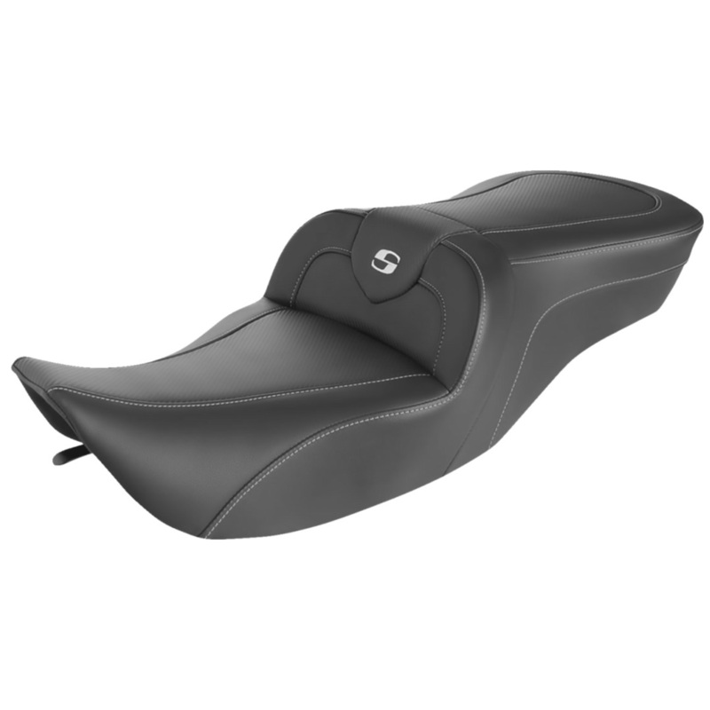 (OPEN BOX) SADDLEMEN 0801-1411 897-06-185 Roadsofa Seat - Carbon Fiber - Without Backrest