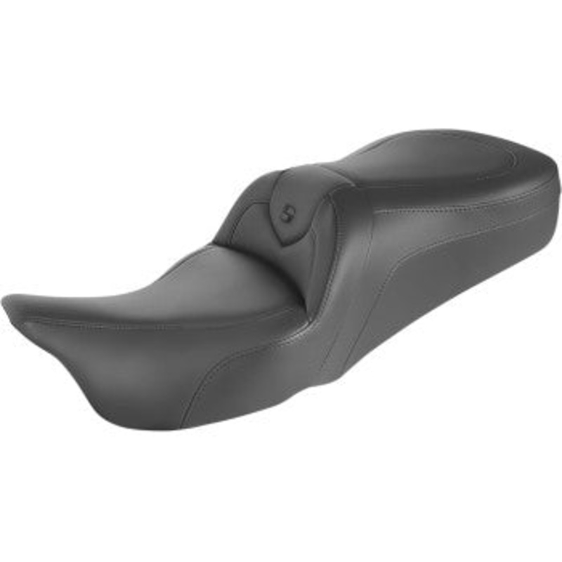 (OPEN BOX) SADDLEMEN 0801-1415 897-06-187 RoadSofa Seat - Without Backrest - Black W/Black Stitching