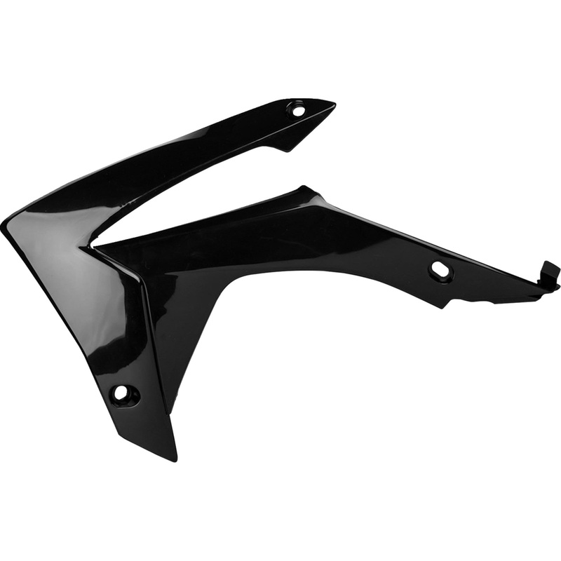 POLISPORT 0520-2073 8417100003 Radiator Covers For Honda Radiator Cover - Black - CRF 250R/450R