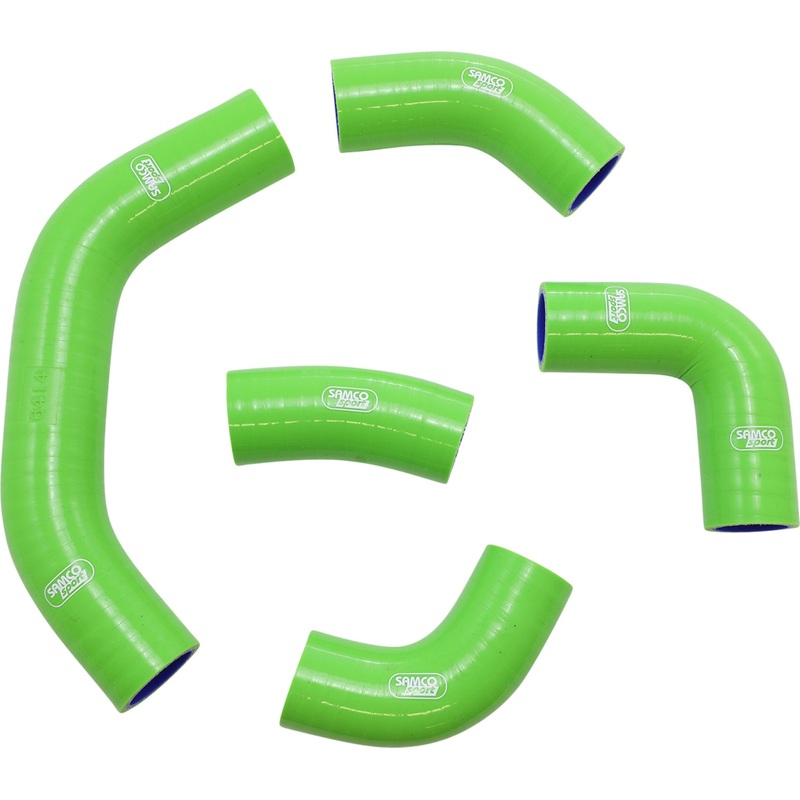 SAMCO SPORT 1902-1717 KAW-100-GN Radiator Hose Kit  OEM Design Radiator Hose Kit - Green - Kawasaki