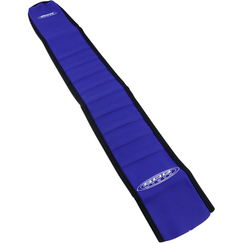 SDG 0821-1395 96310BK 9-Pleat Gripper Cover Pleated Seat Cover - Blue Top/Black Sides