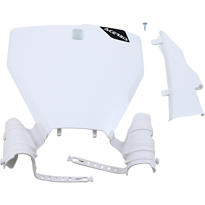 ACERBIS 0520-2965 2791470002 Raptor Front Number Plate Raptor Number Plate - White