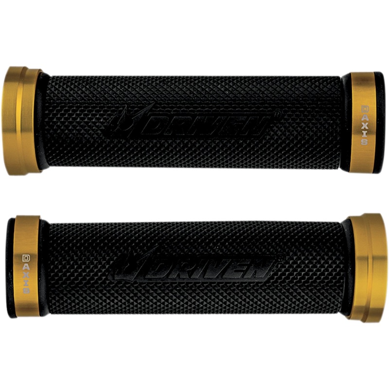 DRIVEN RACING 0630-1305 DXG-GD D-Axis Grips Grips - D-Axis - Gold/Black