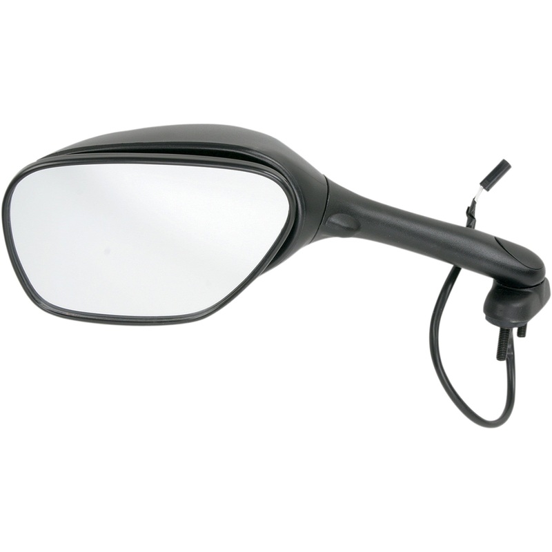 EMGO 0640-0168 20-69792 OEM-Style Replacement Mirror Mirror - Side View - Cate Eye - Black - Left