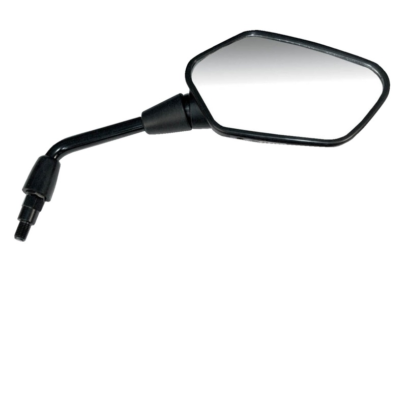 EMGO 0640-0671 20-35281 OEM-Style Replacement Mirror Mirror - Side View - Polygon - Black - Right