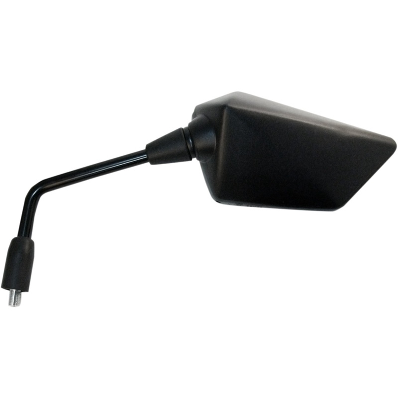 EMGO 0640-1054 20-49282 OEM-Style Replacement Mirror Mirror - Side View - Polygon - Black - Left