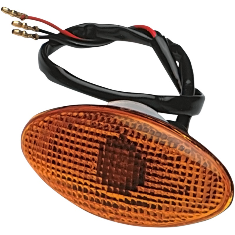 K&S TECHNOLOGIES 25-8275 25-8275 Flat Oval Marker Lights Flat Oval Marker Light - Large - Amber