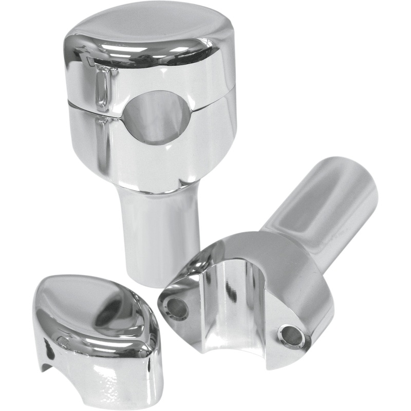 LA CHOPPERS 0602-0482 LA-7402-03 Handlebar Risers for 1" Handlebars Risers - Smooth - 3" - Chrome