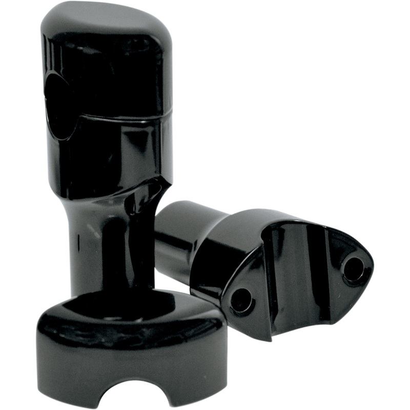 LA CHOPPERS 0602-0507 LA-7406-03B Hefty Handlebar Riser for 1-1/4" Handlebars Risers - Hefty Smooth - 3" - Black
