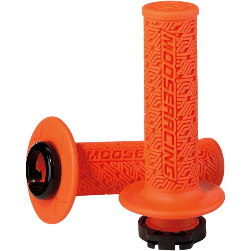 MOOSE OFFROAD 0630-2538 B36MRO-B 36 Series Clamp-On Grips Grips - Lock-On - Orange/Black