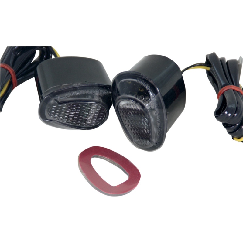 MOTO MPH 2040-1199 MPH-1239S LED Flush-Mount Marker Lights Marker Light - 250 Ninja - Smoke