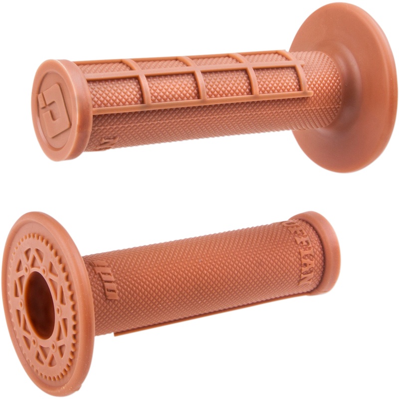 ODI 0630-2529 H01RFGR Ruffian MX Half Waffle Single-Ply Grip Grips - Ruffian - Half Waffle - Gum