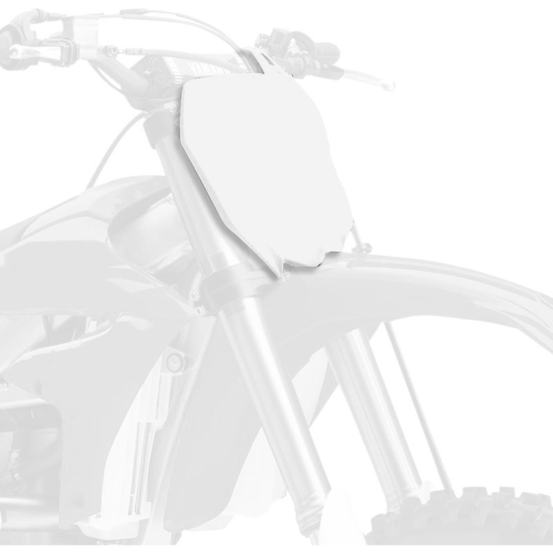POLISPORT 0520-1693 8678400001 Front Number Plate Number Plate - OEM White - Yamaha