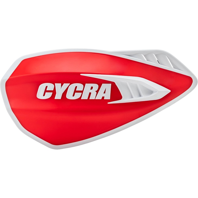 CYCRA 0635-1737 1CYC-0056-343 Cyclone Handguards Handguards - Cyclone - Red/White