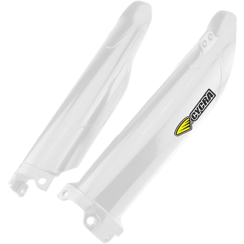 CYCRA 0412-0325 1CYC-6909-42 Plastic Fork Guards Fork Guards - White