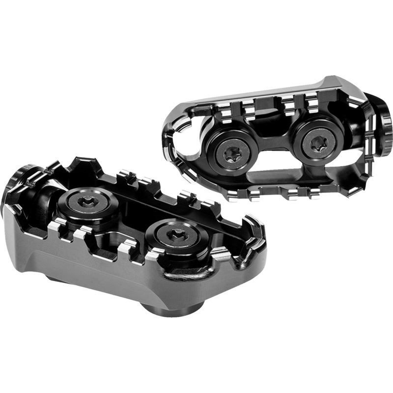 GILLES TOOLING 1620-2550 RGK-118-UF35-SET-B Tech-X Enduro Footpegs Tech-X Enduro Footpeg - Driver - Black