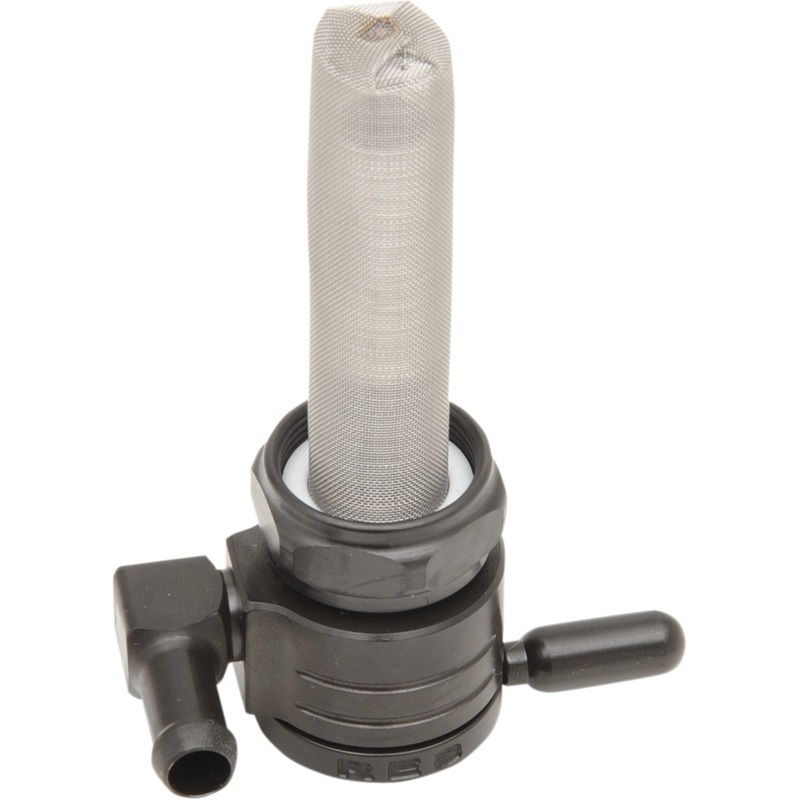 GOLAN PRODUCTS 0705-0107 76-312F-BLK "Click-Slick" Fuel Petcock  22 mm "Click-Slick" Fuel Petcock - Forward - Black - 22mm