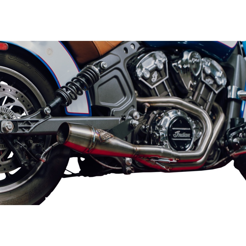 Sawicki Indian Scout Shorty Cannon Exhaust