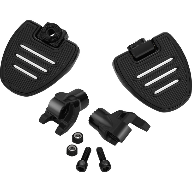 SHOW CHROME 1621-1051 41-414BK Commander Mini Driver Board Mini Driver Floorboards - Black - Ryker