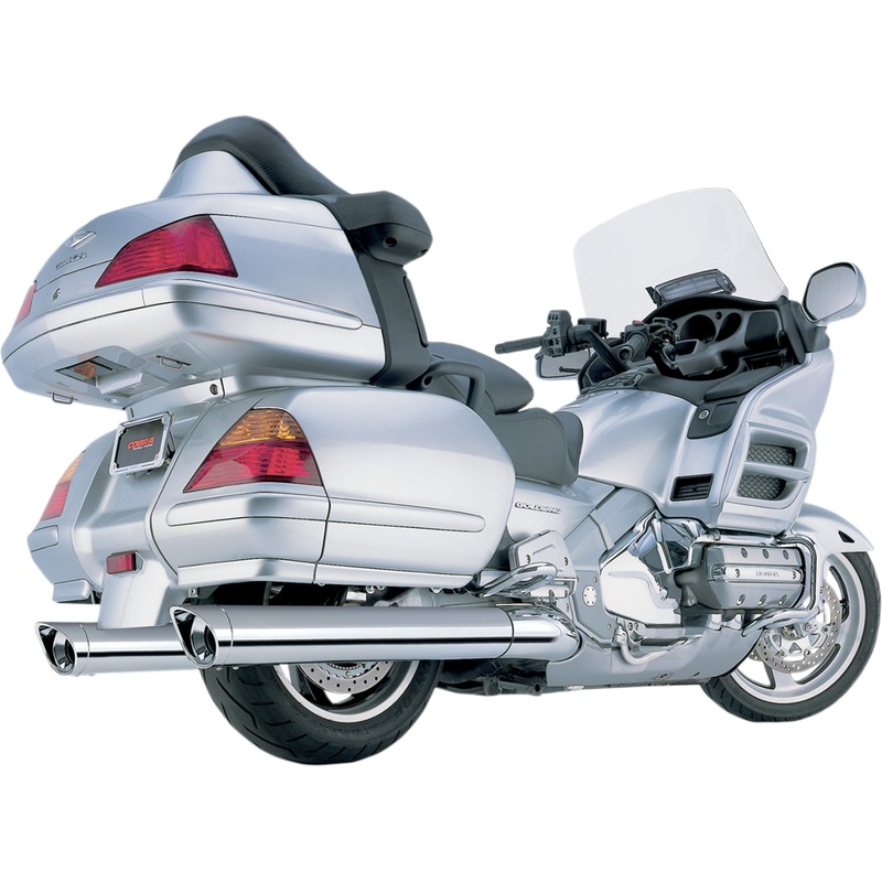 COBRA 1811-2290 1215 4" Slip-On Mufflers Mufflers - Scalloped Tips - '01-'11 GL1800
