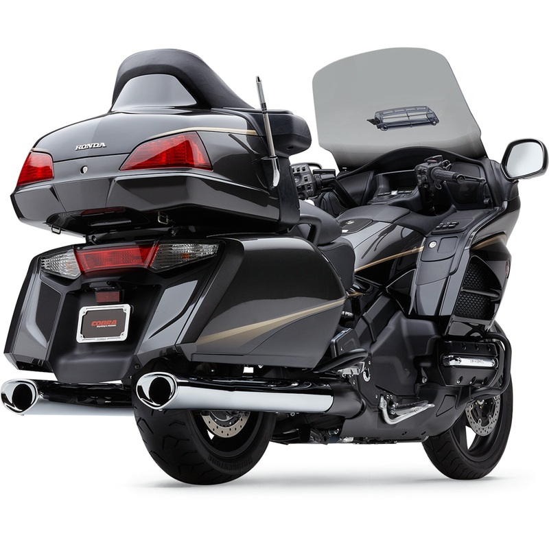 COBRA 1811-3370 1218 Tri-Flo Slip-On Mufflers Chrome Tri Flow Mufflers