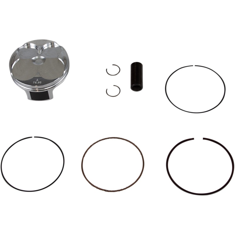 VERTEX 0910-4087 24122B Piston Kit Forged Replica for 4 Stroke Piston Kit - 76.96 mm - Suzuki RM-Z250