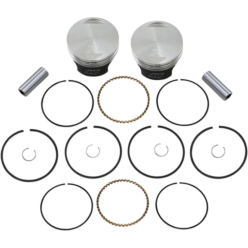 WISECO 0903-1576 K0215PS Tracker Series Piston Kit Tracker Series Piston Kit - 3.498"- 1340 cc 80 Cubic Inch - Standard - Evolution