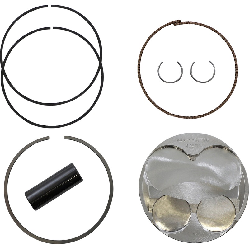 WISECO 0910-5070 RE801M07700 Racer Elite 4-Stroke Series Piston Piston Kit - 77.00 mm - Kawasaki KX250F