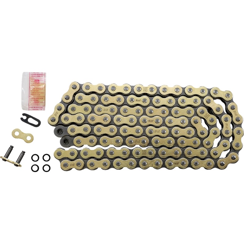 DID 1223-1403 M520VX3G110FB 520VX3 Chain 520 VX3 - Chain - Gold - 110 Links