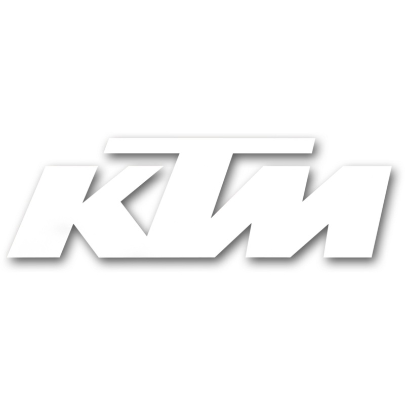 FACTORY EFFEX 4320-1872 19-94550 Die-Cut Logo Decal Die-Cut Decal - 1' - KTM White