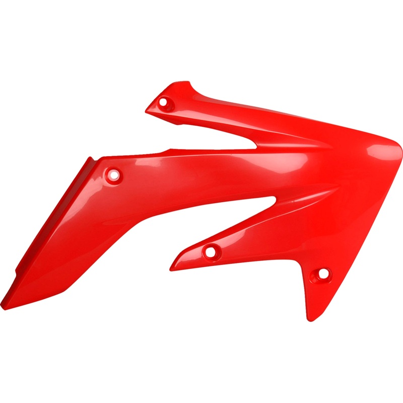 POLISPORT 0520-1694 8410300003 Radiator Covers For Honda Radiator Cover - '04 OEM Red - CRF 250R