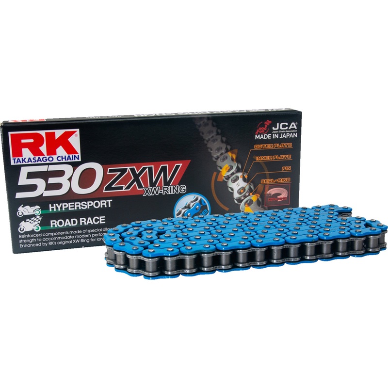 RK 1223-1938 BB530ZXW-120 530 ZXW Chain 530 ZXW - Drive Chain - 120 Links - Blue