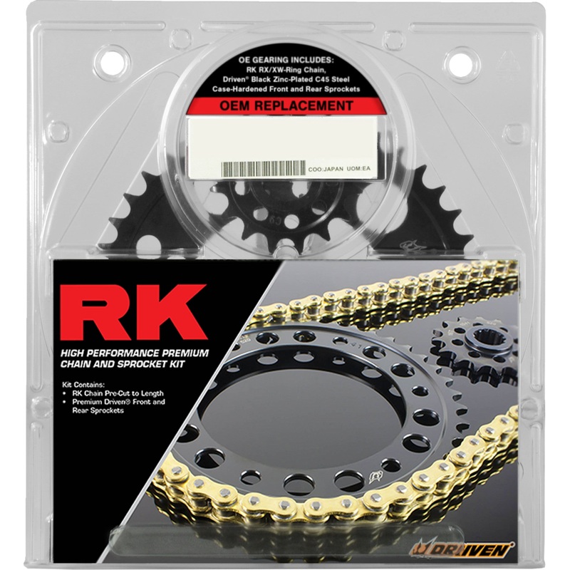 RK 1230-1580 1102-080EX OEM Replacement Chain and Sprocket Kit Chain and Sprocket Kit - OEM Replacement - Natural - Honda CBR 1000 S/RR
