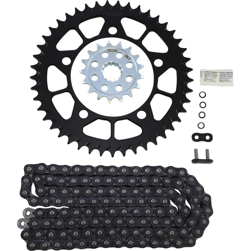 VORTEX 1230-1513 CK7617 Chain and Sprocket Kit Chain Kit - Black