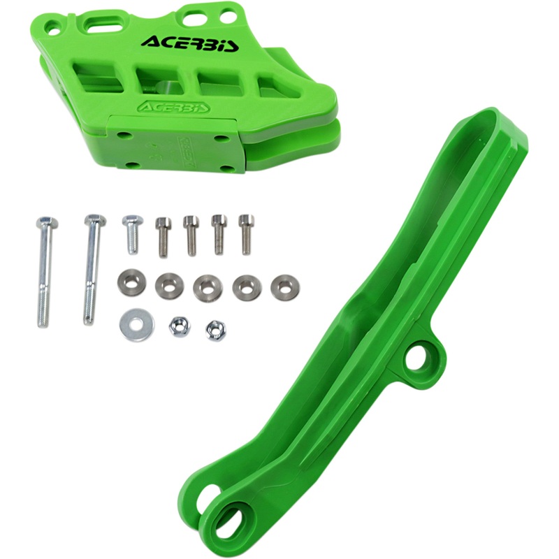 ACERBIS 1231-1008 2734950006 Chain Guide and Slider Kit Chain Guide 2.0 and Slider Kit - Green - Kawasaki