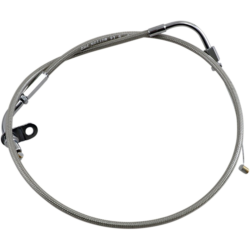 MOTION PRO 0650-0096 65-0266 Armor Coat Stainless Steel Throttle/Idle Cable for Cruisers pull - yamaha
