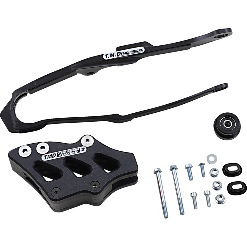 T.M. DESIGNWORKS 1231-1344 DCK-OR15-BK Chain Guide and Slider Kit Chain Guide/Slider - Honda - Black