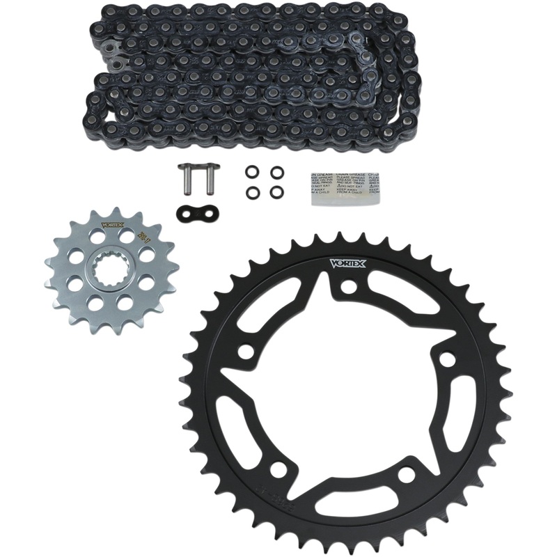 VORTEX 1230-1172 CK6415 OES Original Equipment Steel Chain Kit Chain Kit - Black - Suzuki - GSX-S 750/Z