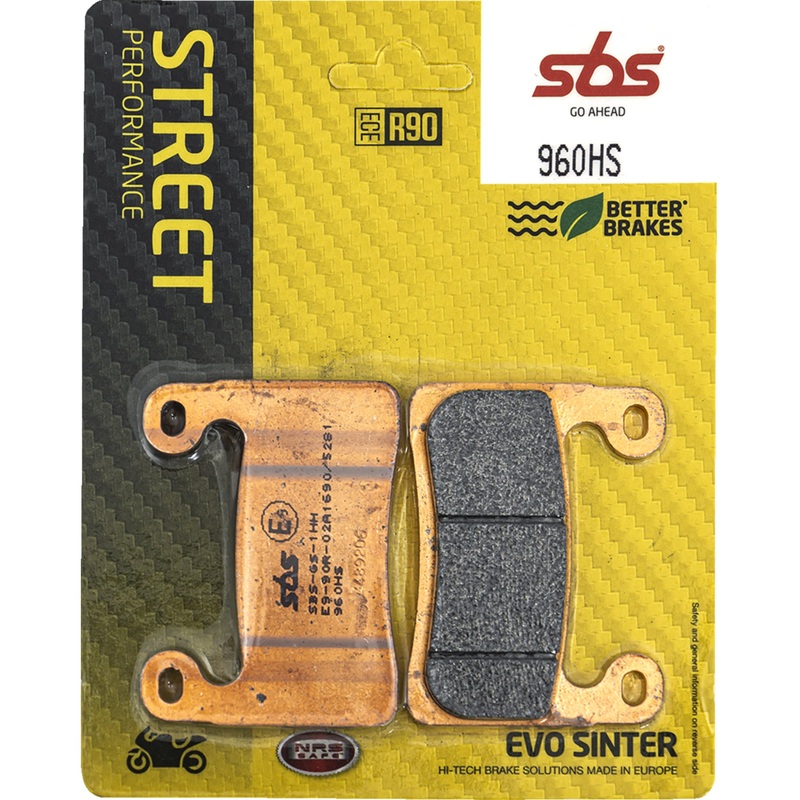 SBS 1721-3481 960HS HS Street Excel Sintered Front Brake Pads HS Brake Pads - 960HS