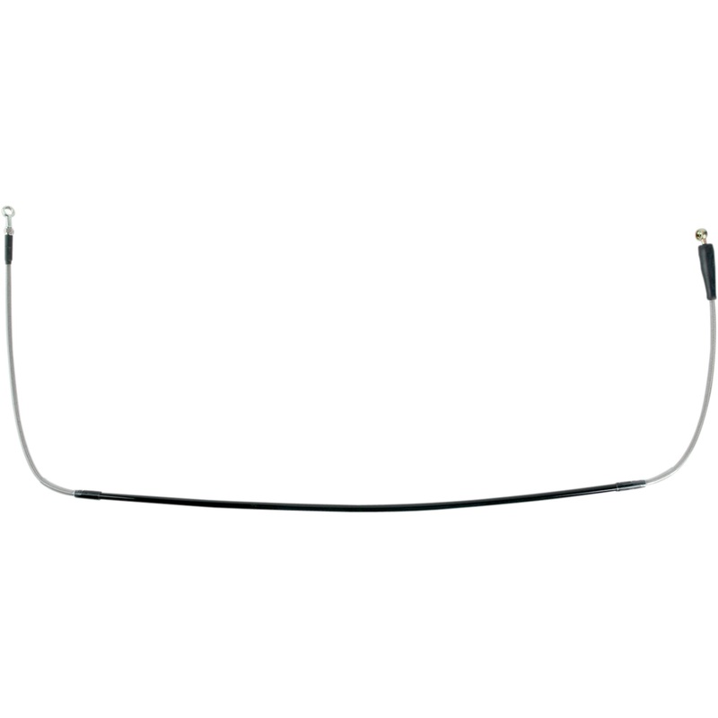 MOOSE OFFROAD 1741-0264 Y01-1-059/P Stainless Steel Braided Brake Line Brake Line - Front - Stainless Steel - WR 250/450 F