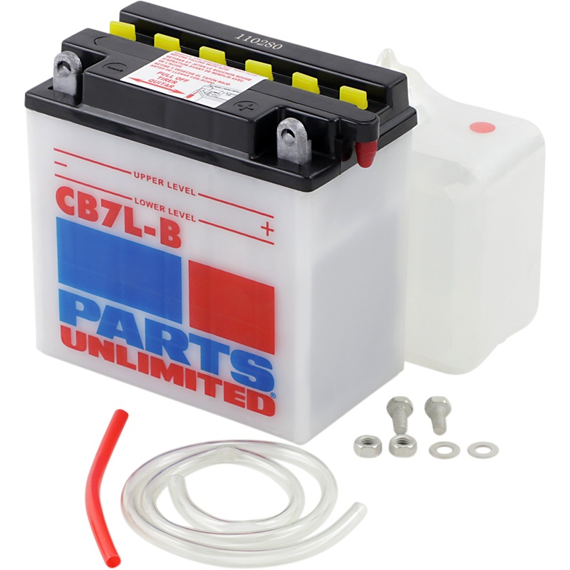 PARTS UNLIMITED 2113-0163 Heavy-Duty 12v Battery Kit Battery - YB7L-B