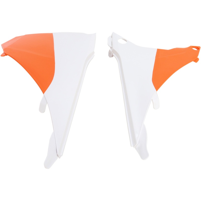 ACERBIS 0520-1503 2374121088 Replacement Air Box Covers Airbox Cover - White/Orange