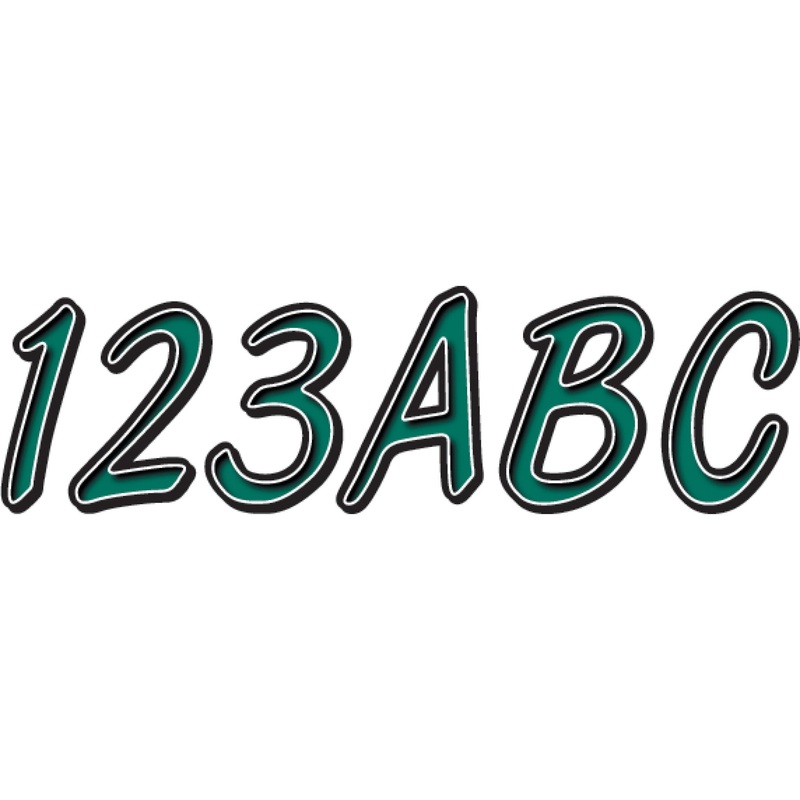 HARDLINE TEBKG400 TEBKG400 Watercraft ID Kit I.D. Sticker Kit - 400 Series - Green