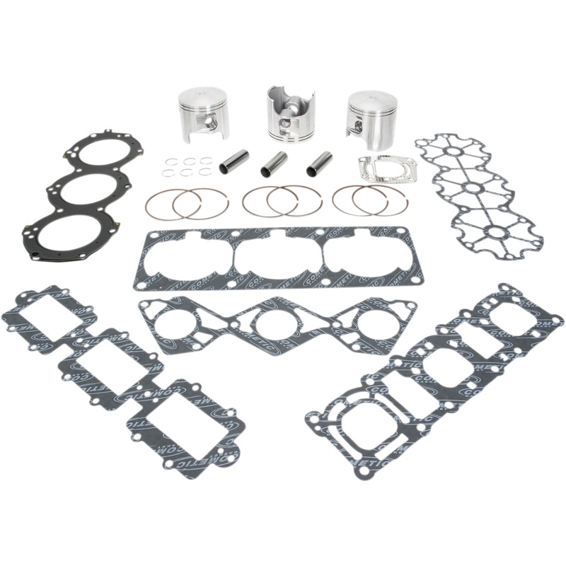 WISECO WK1312 WK1312 Complete Piston Kit for Watercraft Piston Kit - Yamaha - 1200 cc Triple Cylinder - Standard