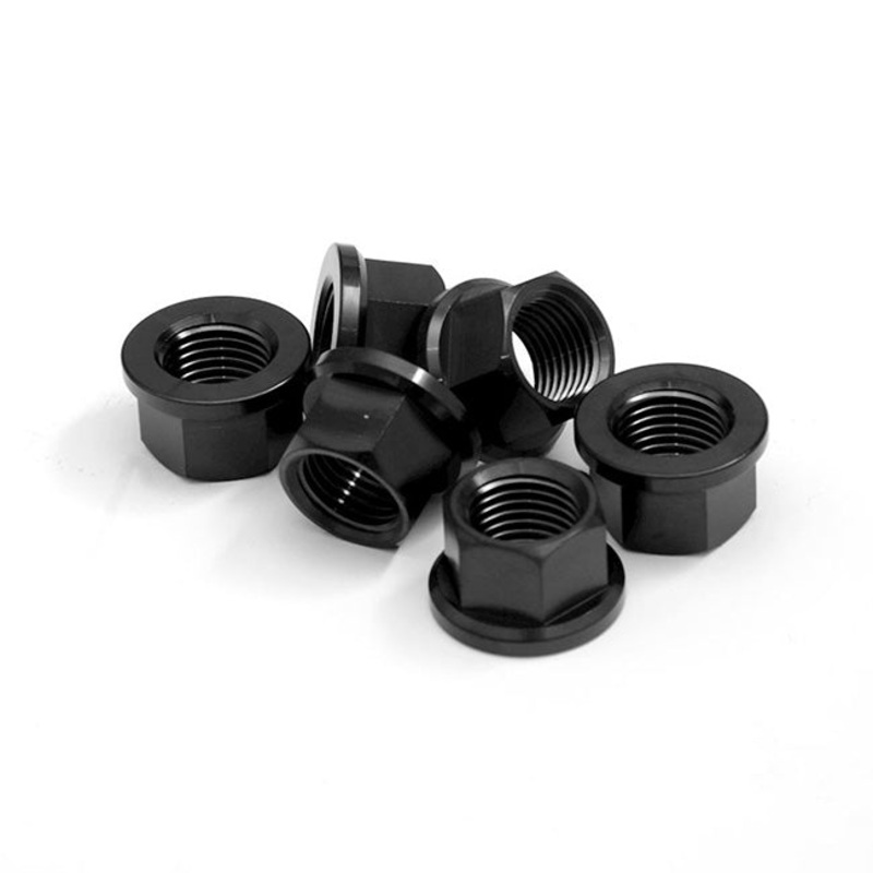 Titanium Sprocket Nut PVD Black M10X1.25 - 6 pack (RGN01BK/6)
