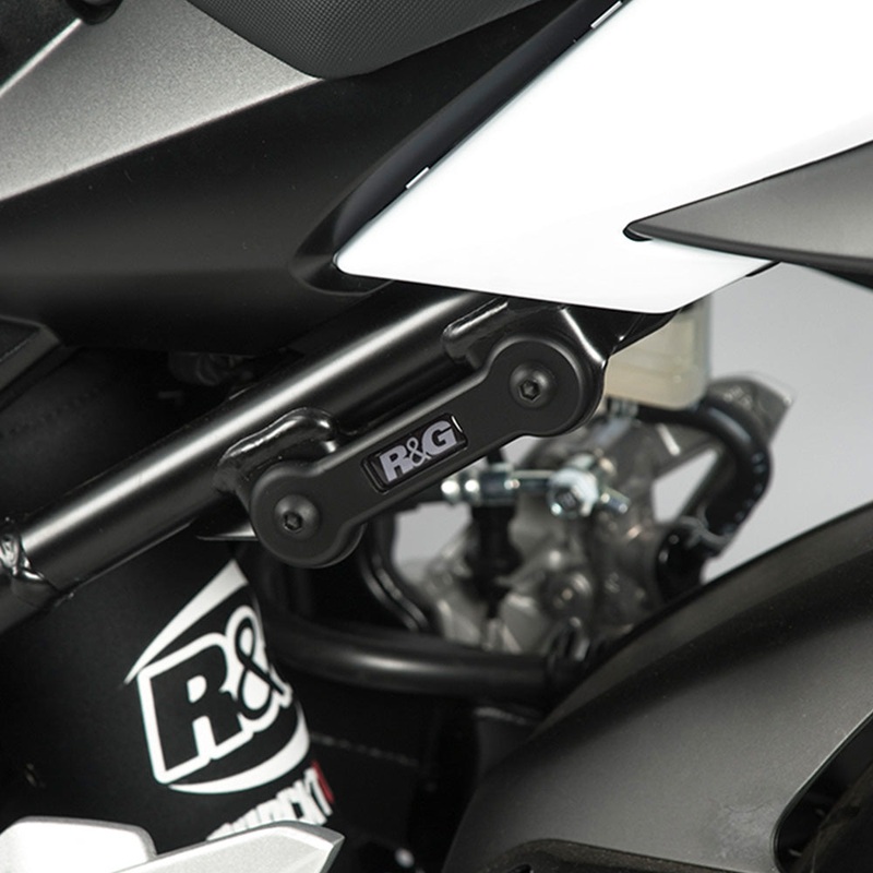Rear Footrest Plate R&G pair Triumph Tiger 1050 16 (BLP0059BK)