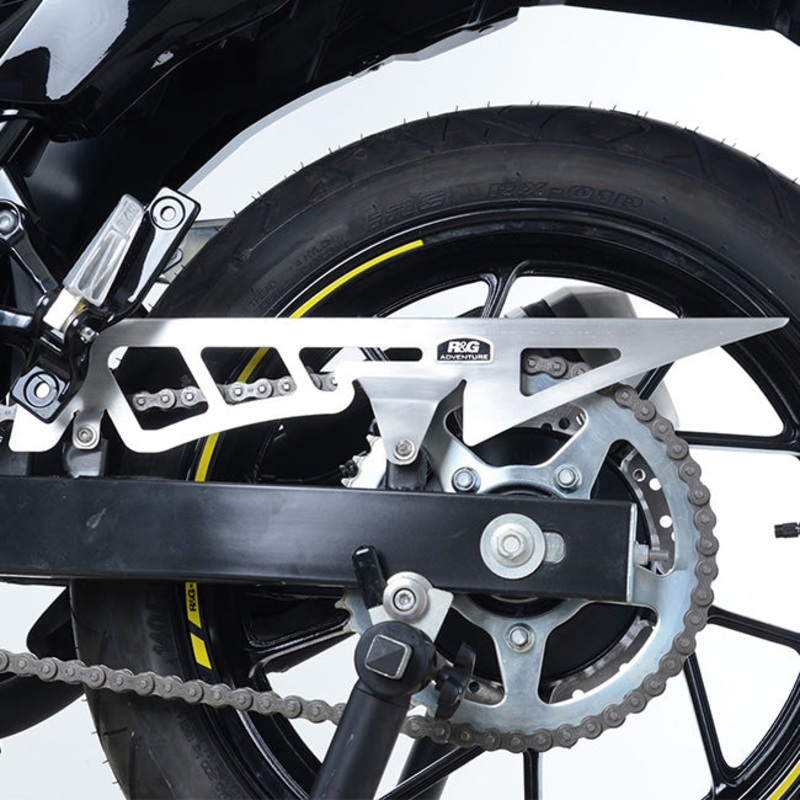 Brushed stainless Chain Guard Suzuki V-Strom 250 R&G (CG0016SI)