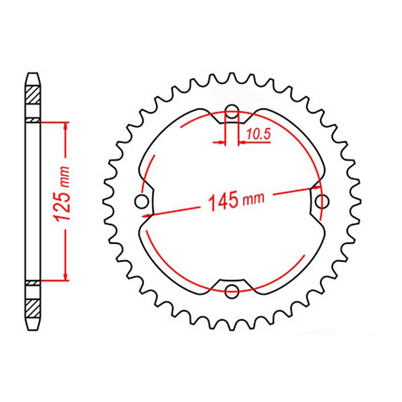MTX 1857 Steel Rear Sprocket #520 (11-5TG)